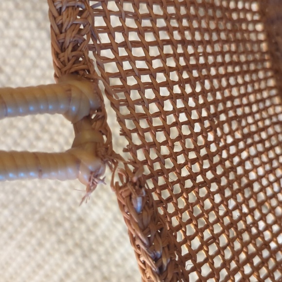 Vintage woven straw bag (please read description) - Picture 6 of 10